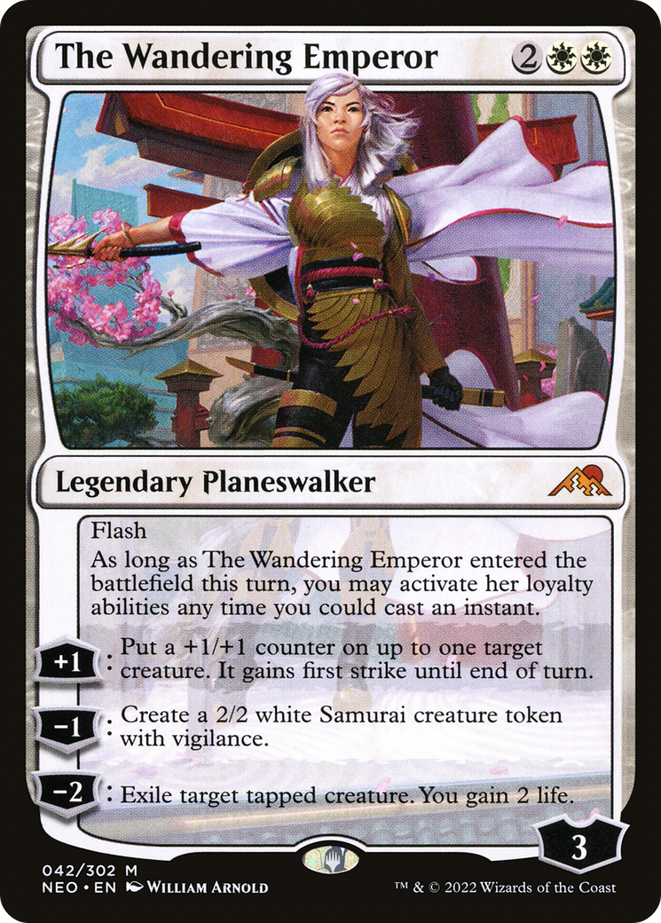The Wandering Emperor (042) Foil - Kamigawa: Neon Dynasty