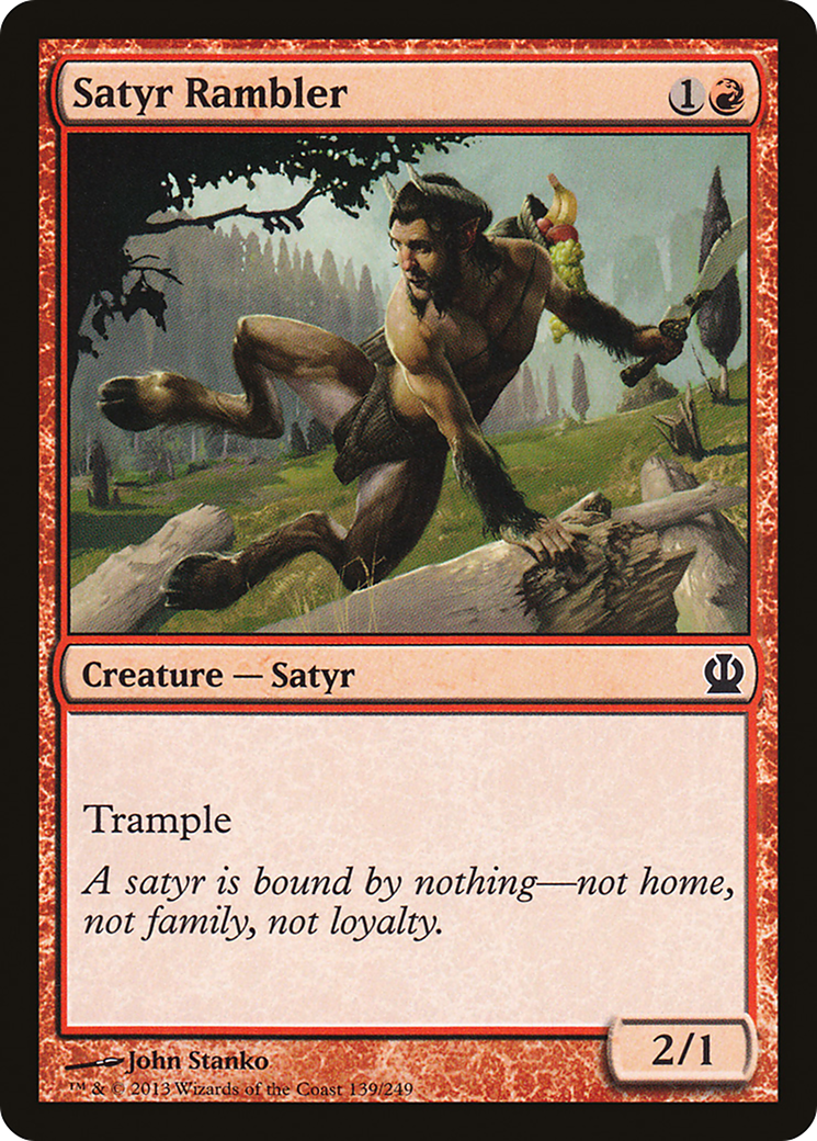 Satyr Rambler (139) Foil - Theros