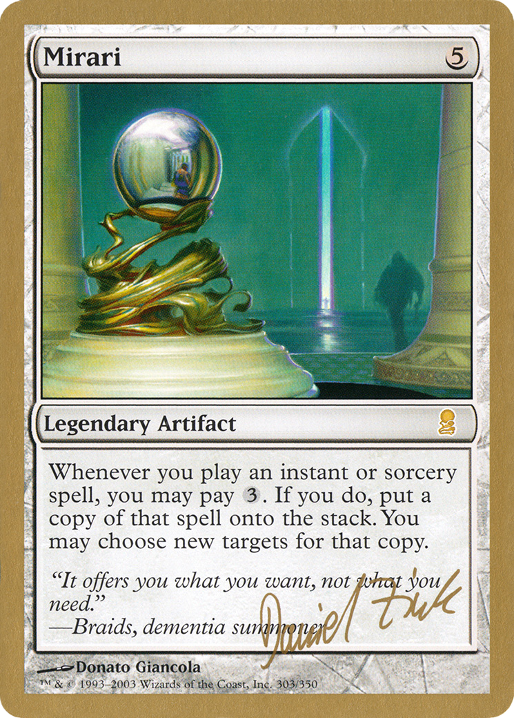 Mirari - 2003 Daniel Zink (ODY) - World Championship Decks 2003