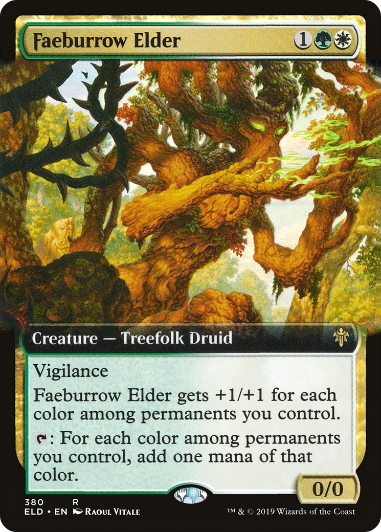 Faeburrow Elder (Extended Art) (380) - Throne of Eldraine Foil