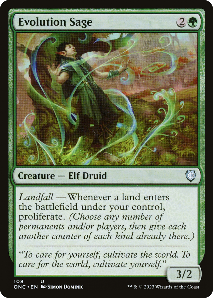 Evolution Sage (108) - Phyrexia: All Will Be One Commander