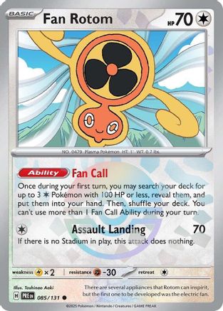 Fan Rotom (Poke Ball Pattern) (85) Reverse Holofoil - Prismatic Evolutions
