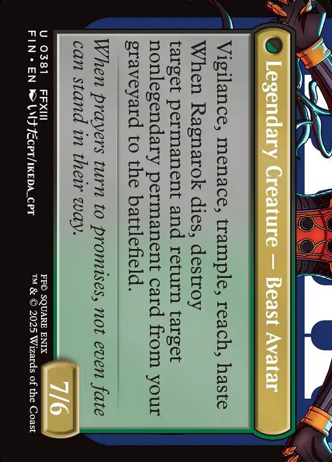 Fang, Fearless l'Cie (Borderless) (381) Foil - FINAL FANTASY