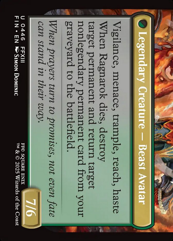 Fang, Fearless l'Cie (Extended Art) (446) - FINAL FANTASY