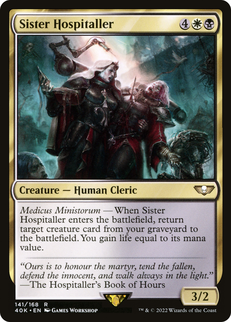 Sister Hospitaller (141) - Warhammer 40,000 Commander