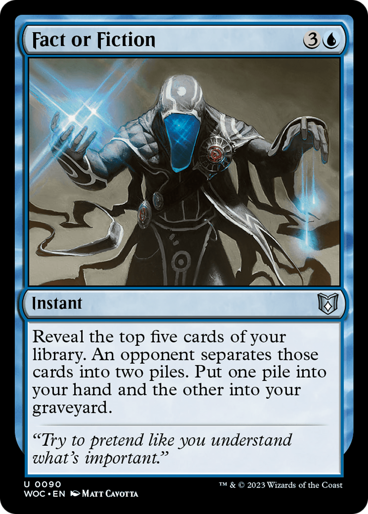Fact or Fiction (090) - Wilds of Eldraine Commander