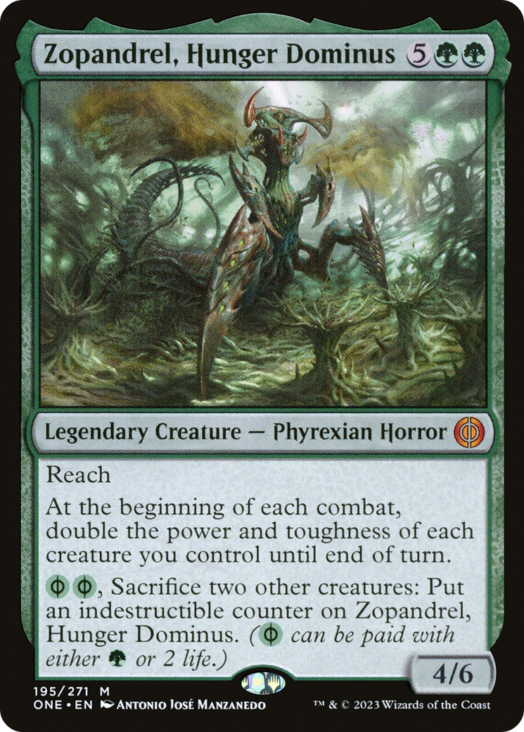 Zopandrel, Hunger Dominus (195) Foil - Phyrexia: All Will Be One