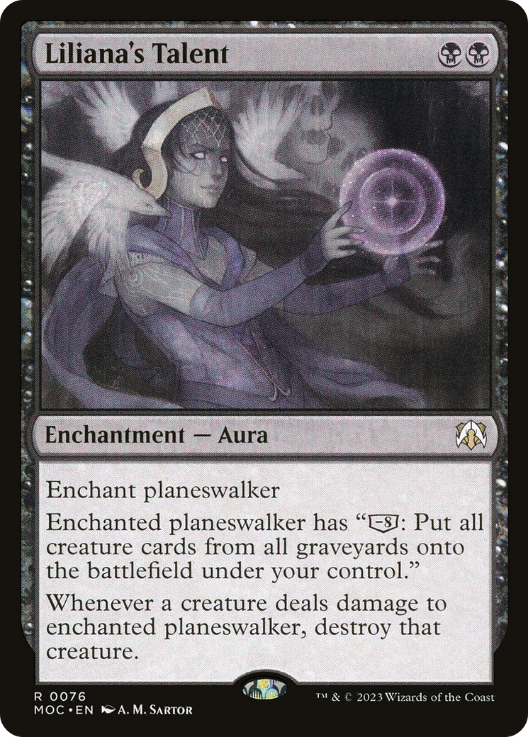 Liliana's Talent (076) Foil - March of the Machine Commander