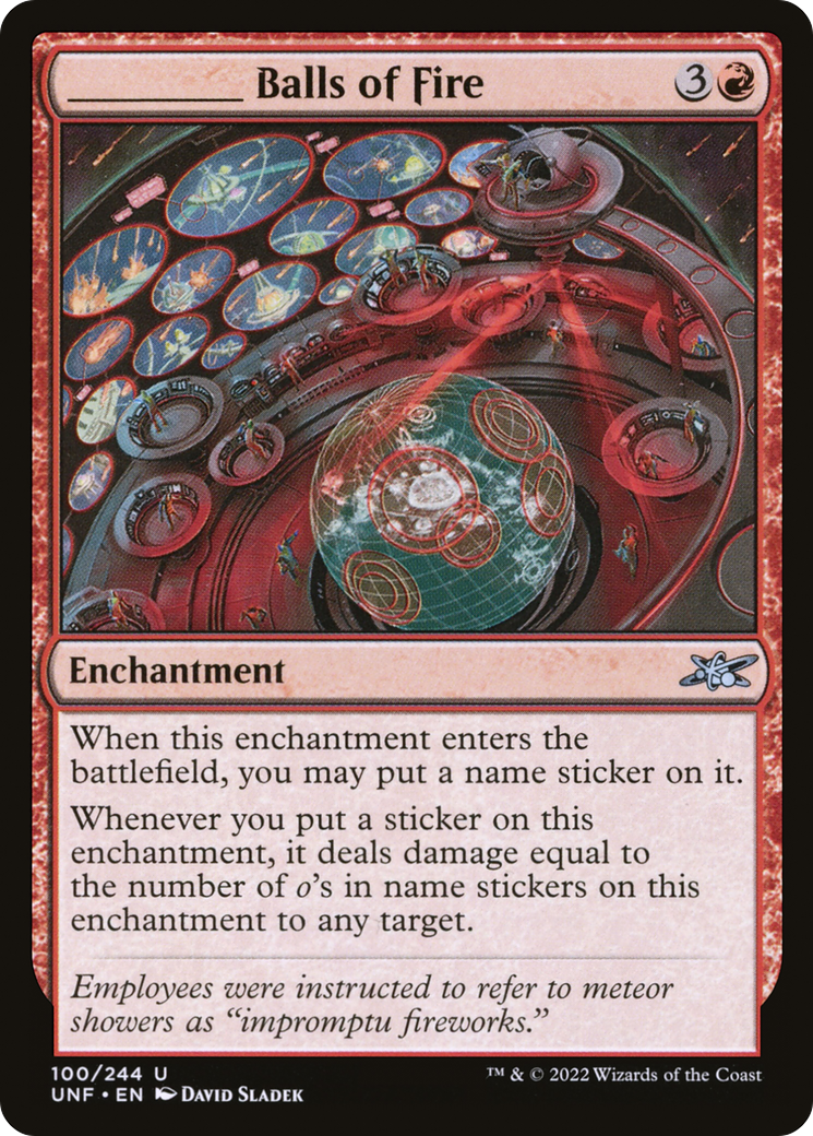 _____ Balls of Fire (100) Foil - Unfinity