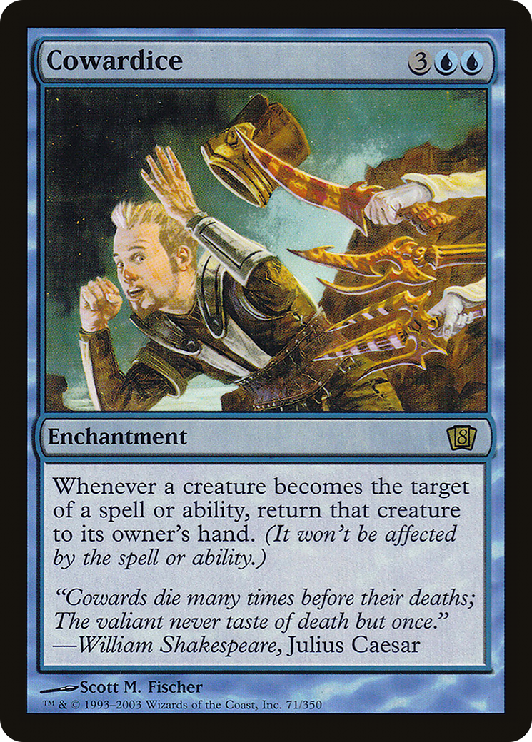 Cowardice (071) Foil - Eighth Edition