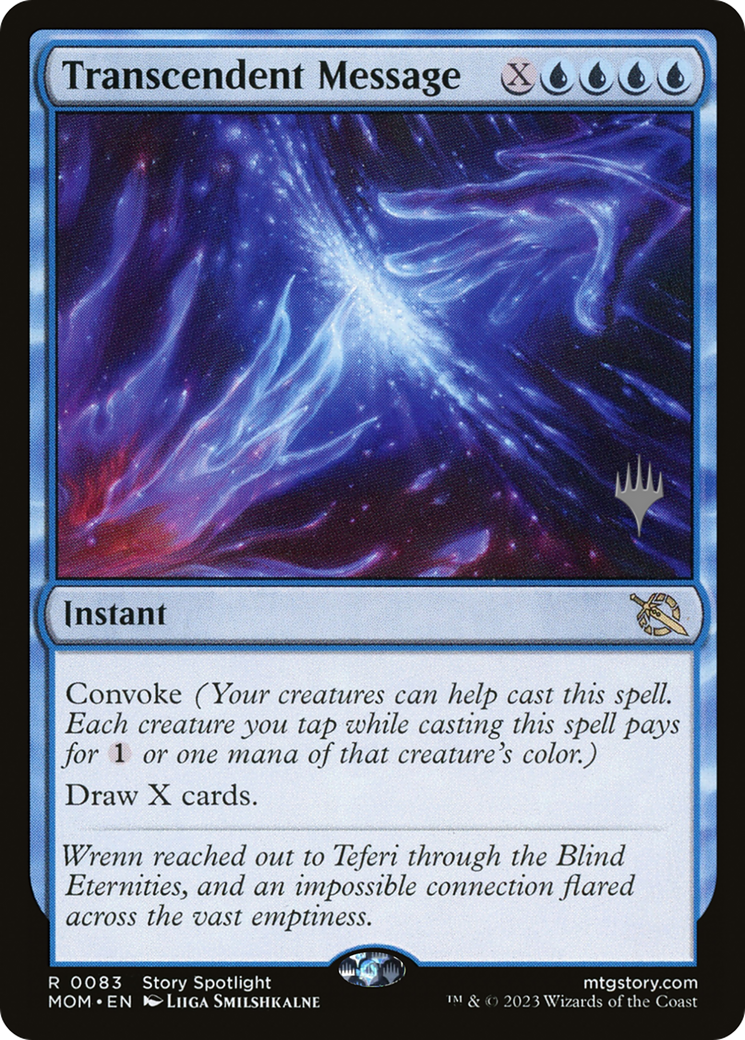Transcendent Message (083) Foil - March of the Machine Promos