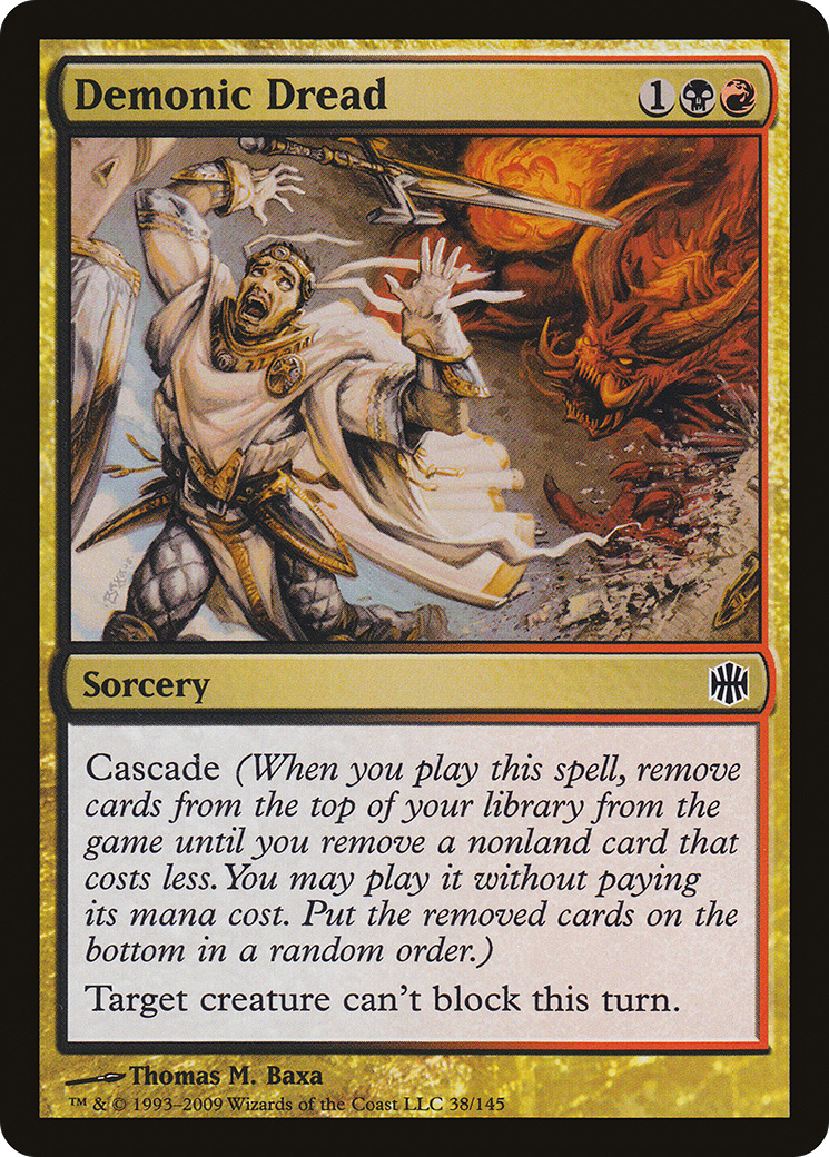 Demonic Dread (038) Foil - Alara Reborn