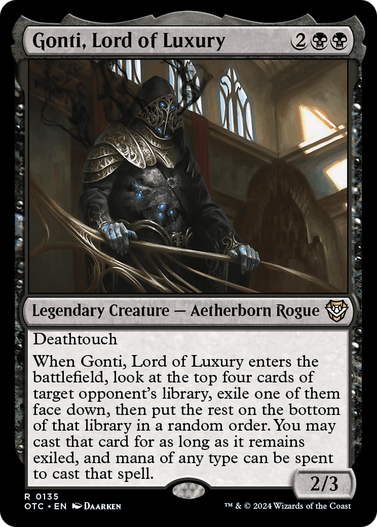 Gonti, Lord of Luxury (135) - Outlaws of Thunder Junction Commander
