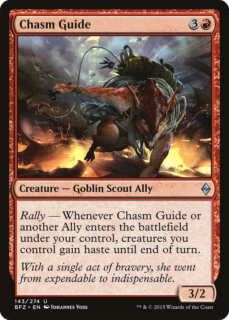Chasm Guide (143) Foil - Battle for Zendikar