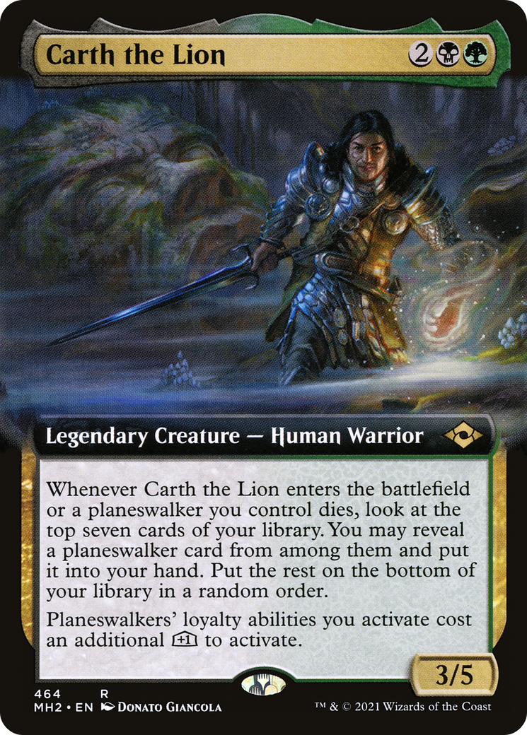 Carth the Lion (Extended Art) (464) - Modern Horizons 2