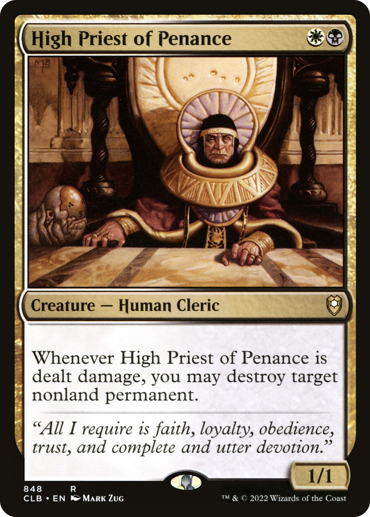 High Priest of Penance (848) - Commander Legends: Battle for Baldur's Gate