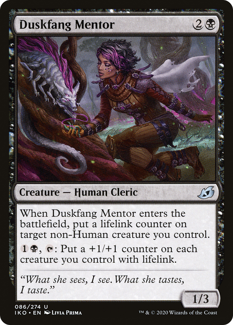 Duskfang Mentor (086) Foil - Ikoria: Lair of Behemoths