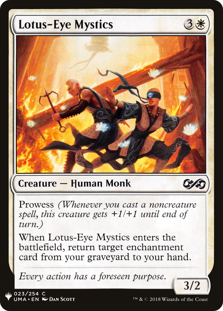 Lotus-Eye Mystics (UMA-23) - The List