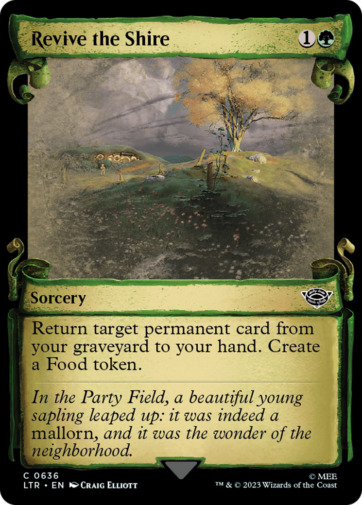 Revive the Shire (Showcase Scrolls) (Showcase) (636) Foil - The Lord of the Rings: Tales of Middle-earth