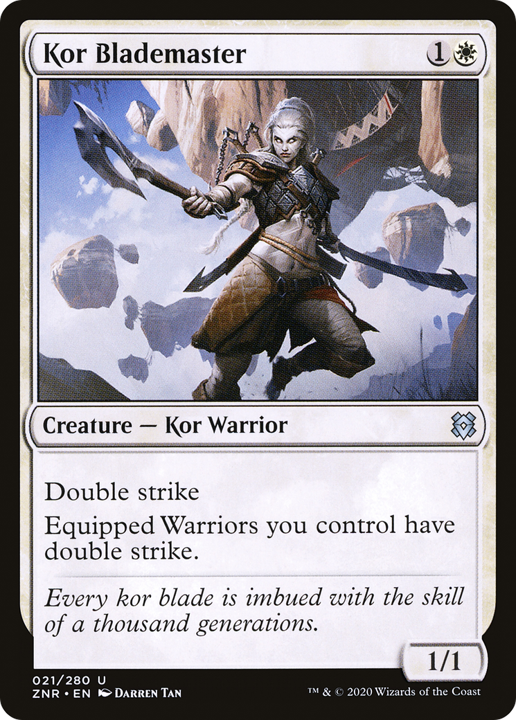 Kor Blademaster (021) Foil - Zendikar Rising