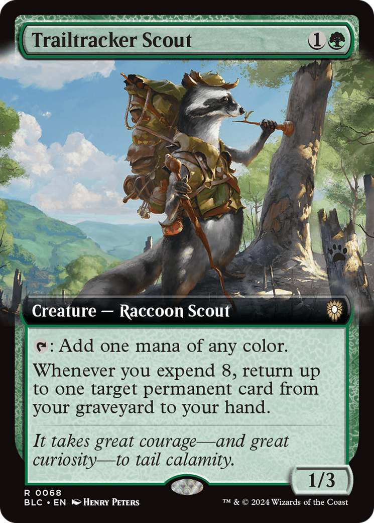 Trailtracker Scout (Extended Art) (068) - Bloomburrow Commander