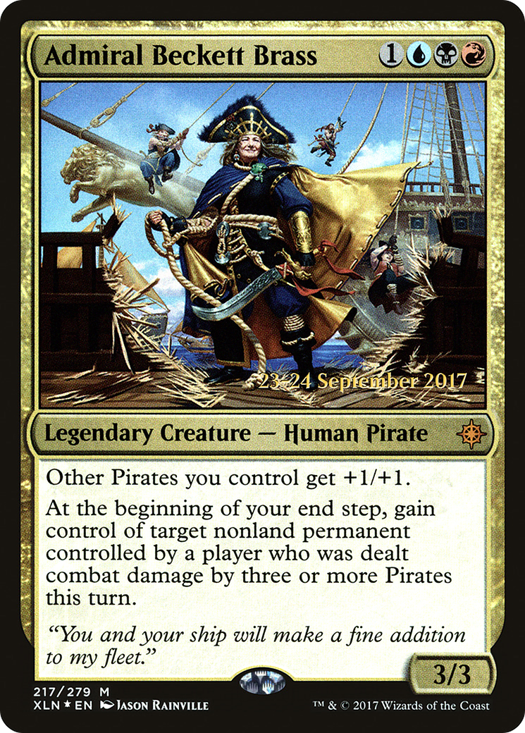 Admiral Beckett Brass (217) Foil - Ixalan Promos