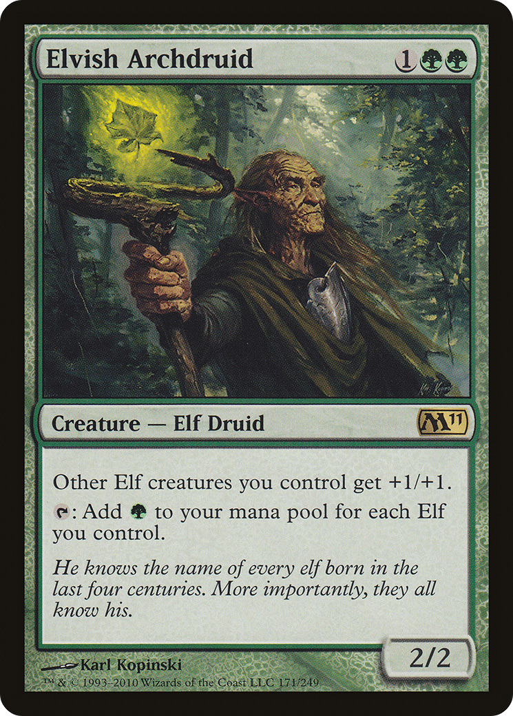 Elvish Archdruid (171) Foil - Magic 2011