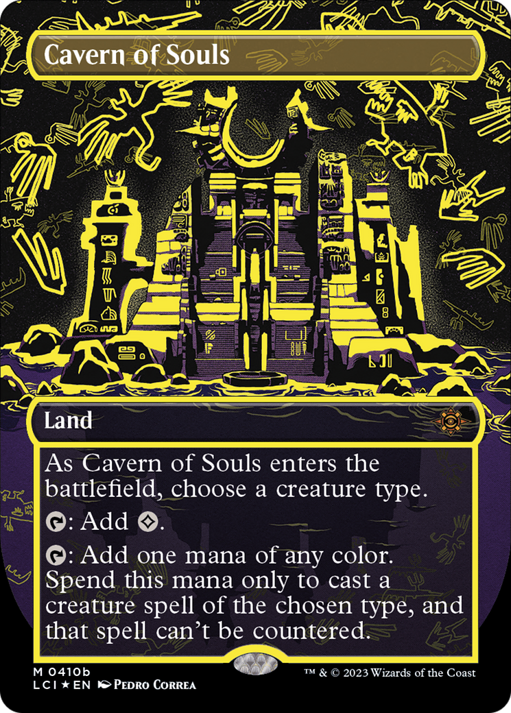 Cavern of Souls (Neon Yellow) (410b) Foil - The Lost Caverns of Ixalan