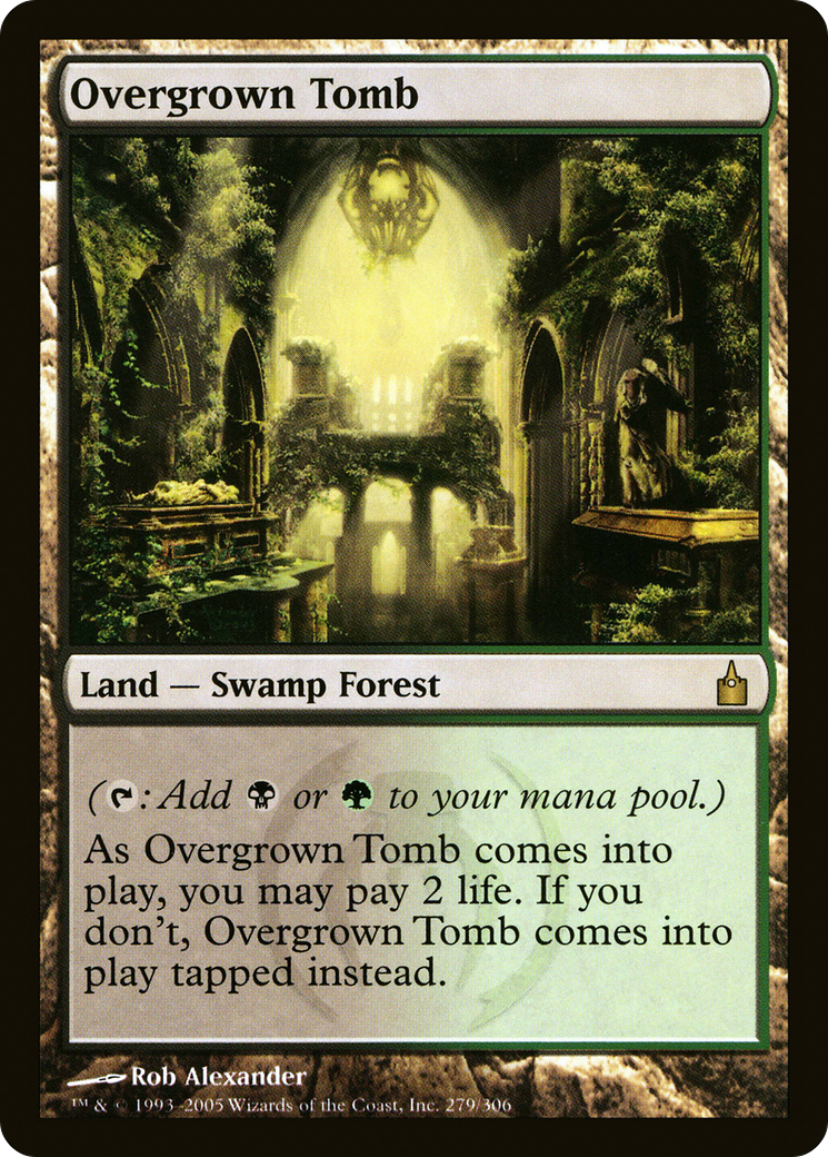 Overgrown Tomb (279) Foil - Ravnica: City of Guilds