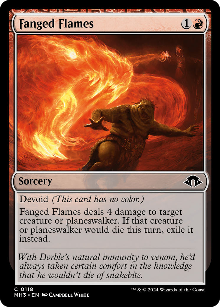 Fanged Flames (118) Foil - Modern Horizons 3