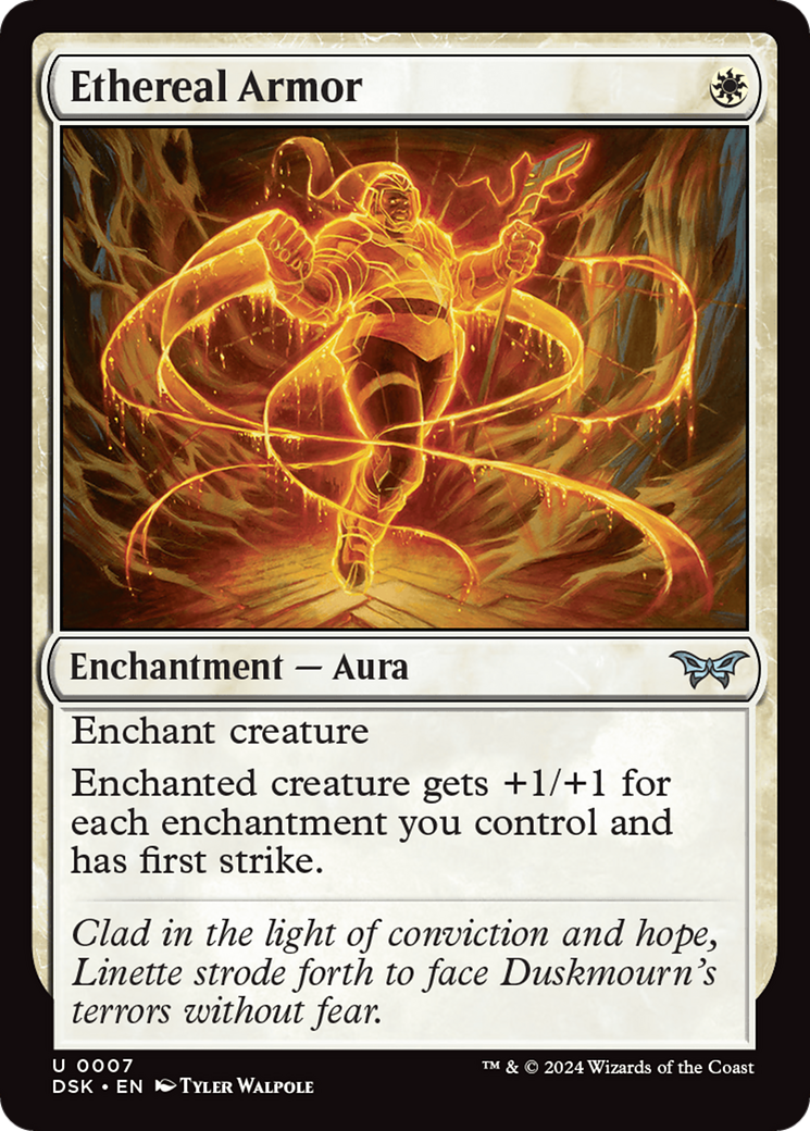 Ethereal Armor (007) Foil - Duskmourn: House of Horror