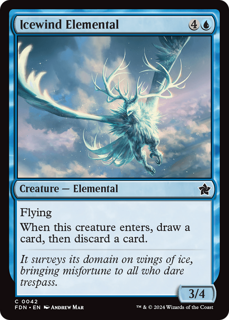 Icewind Elemental (042) Foil - Foundations