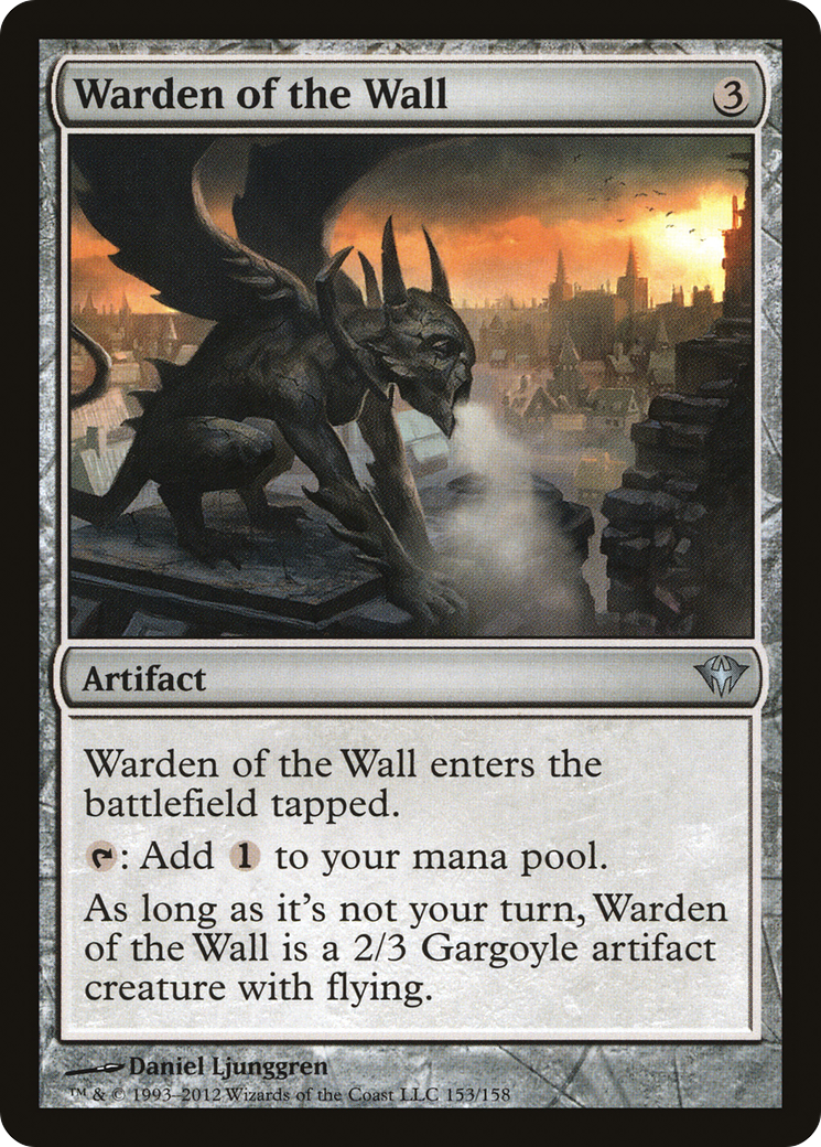 Warden of the Wall (153) Foil - Dark Ascension