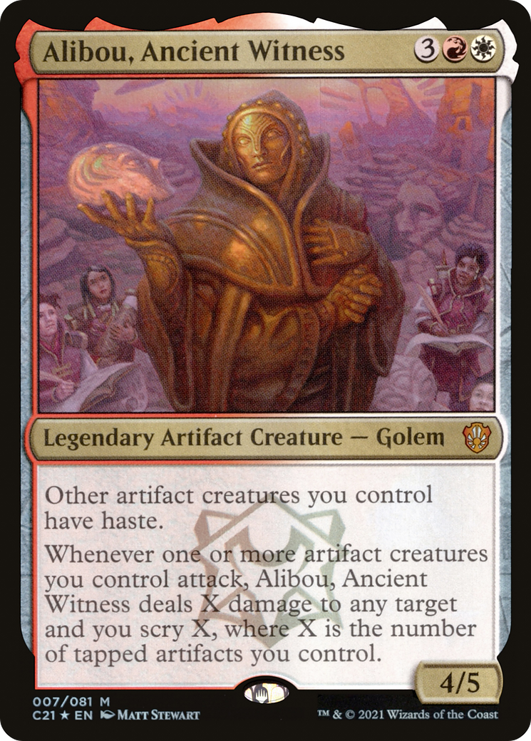 Alibou, Ancient Witness (007) Foil - Commander 2021