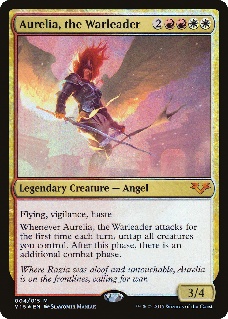 Aurelia, the Warleader (004) Foil - From the Vault: Angels