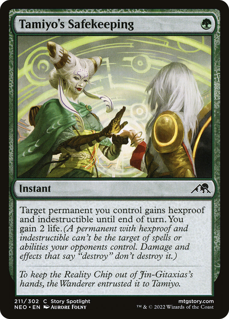 Tamiyo's Safekeeping (211) Foil - Kamigawa: Neon Dynasty