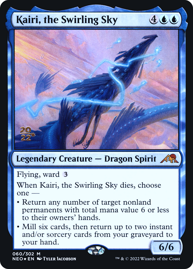Kairi, the Swirling Sky (60s) Foil - Kamigawa: Neon Dynasty Promos