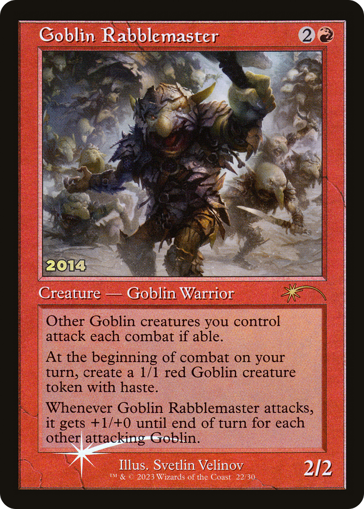 Goblin Rabblemaster (Retro) (022) Foil - 30th Anniversary Play Promos