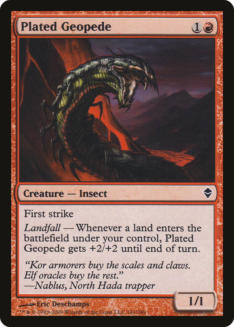 Plated Geopede (141) - Zendikar