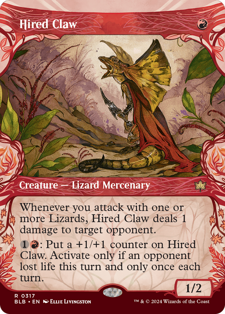 Hired Claw (Showcase) (317) Foil - Bloomburrow