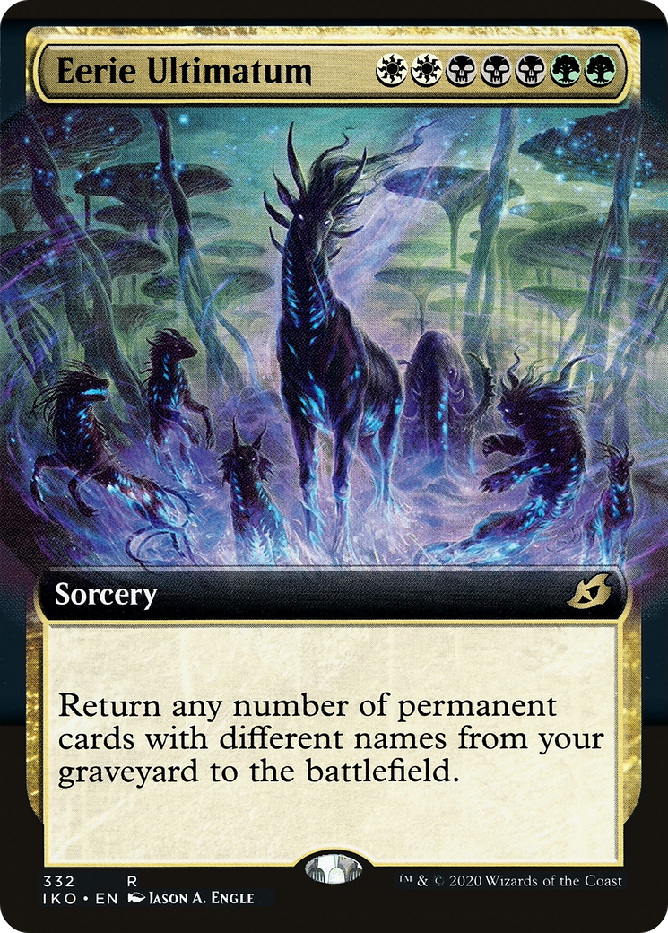 Eerie Ultimatum (Extended Art) (332) Foil - Ikoria: Lair of Behemoths