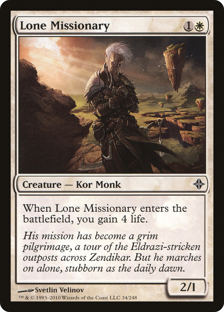 Lone Missionary (034) Foil - Rise of the Eldrazi