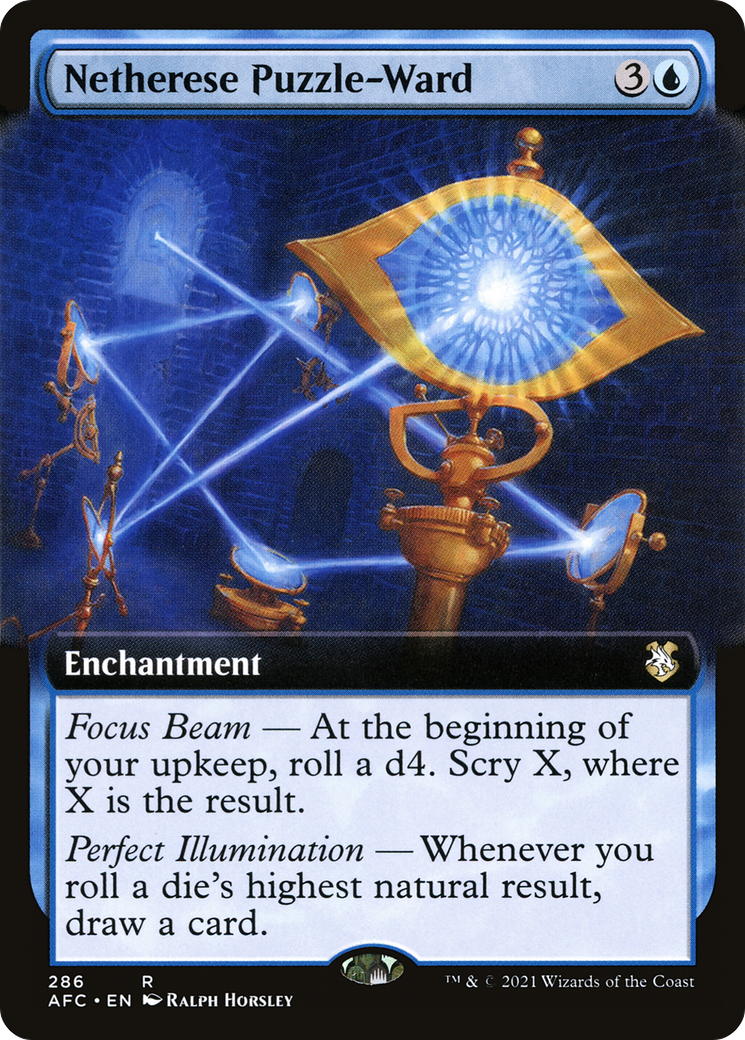 Netherese Puzzle-Ward (Extended Art) (286) - Forgotten Realms Commander