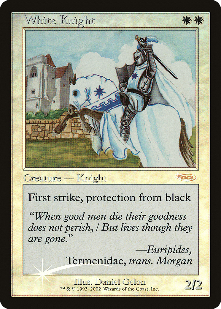 White Knight (Retro) Foil - Friday Night Magic 2002