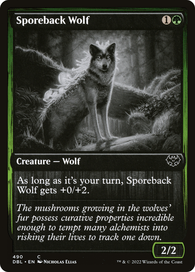 Sporeback Wolf (490) Foil - Innistrad: Double Feature