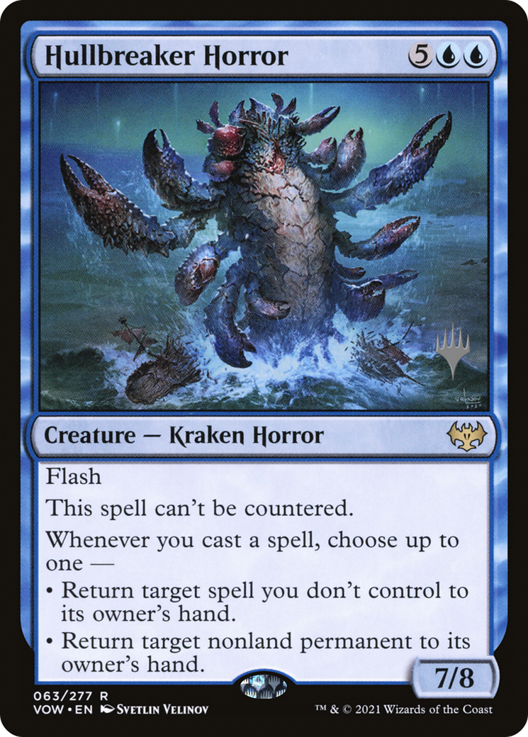 Hullbreaker Horror (63p) Foil - Innistrad: Crimson Vow Promos