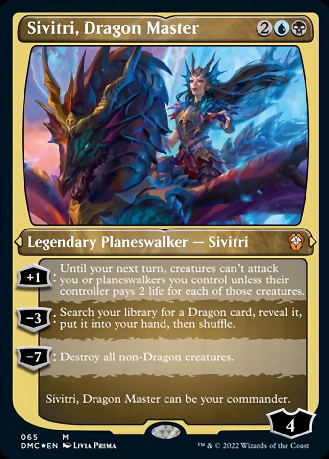 Sivitri, Dragon Master (065) Etched - Dominaria United Commander