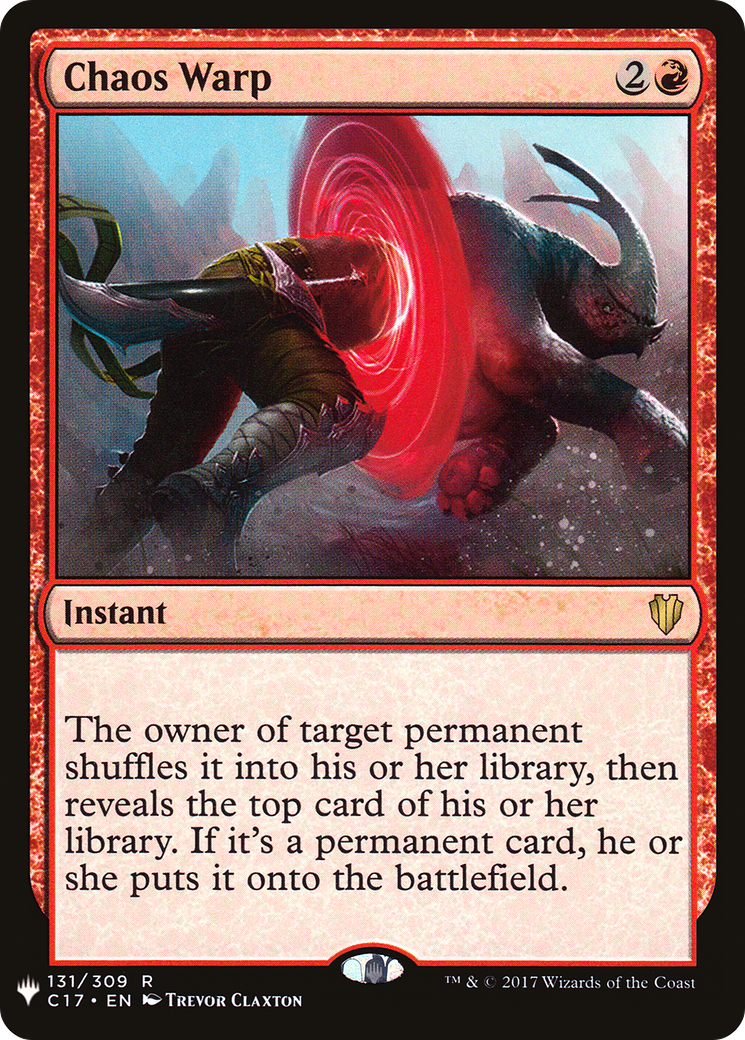 Chaos Warp (C17-131) - The List