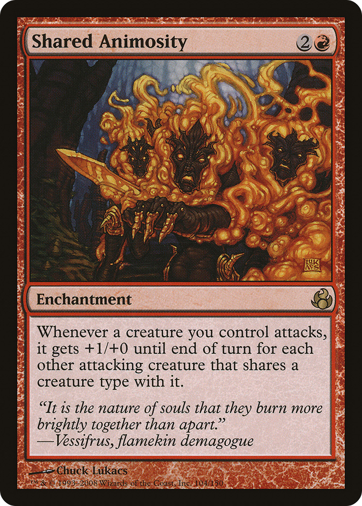 Shared Animosity (104) Foil - Morningtide