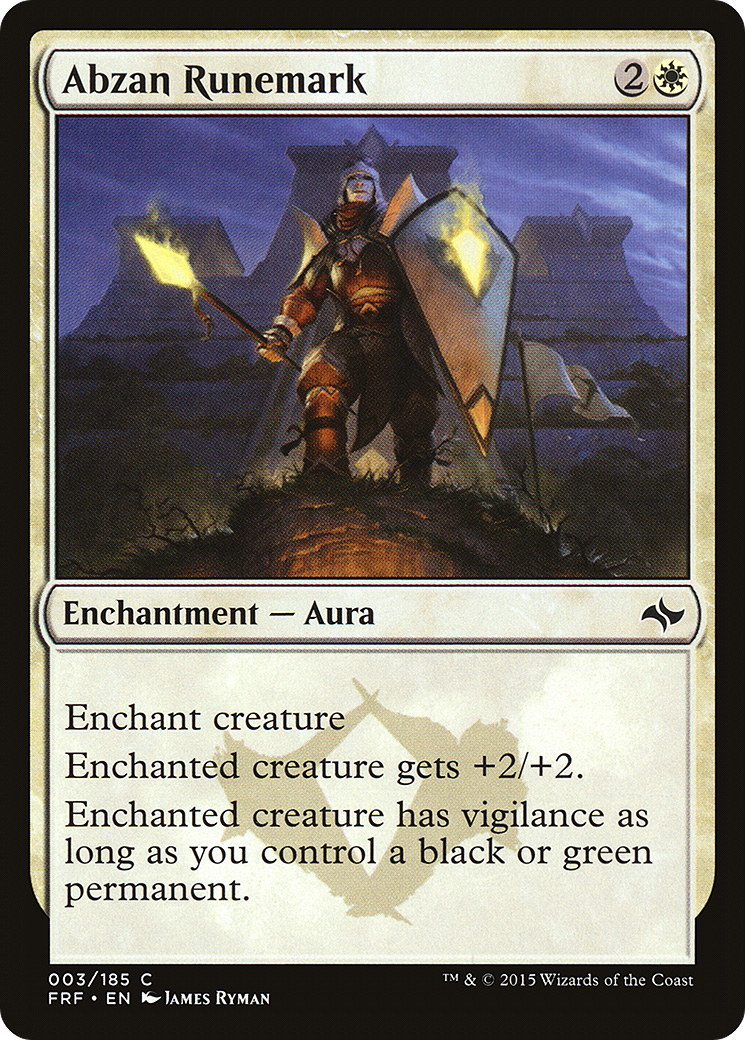 Abzan Runemark (003) - Fate Reforged
